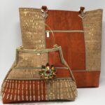 Portage Embellished Cork Handbag & Tote