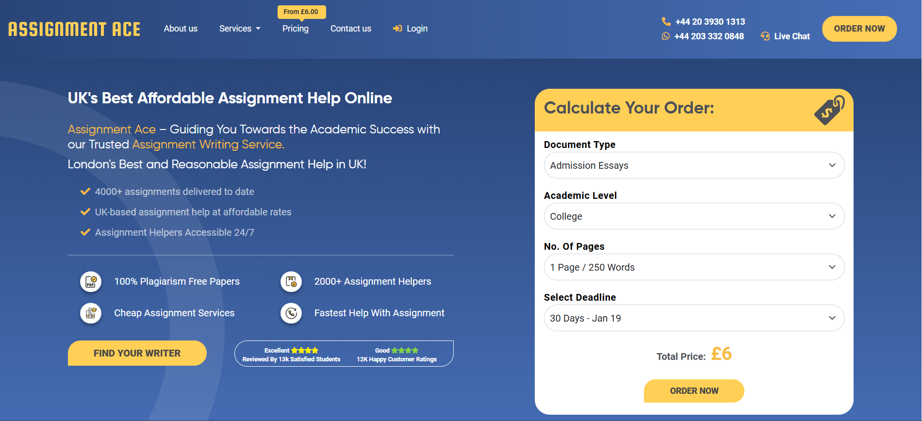 Buy Assignment Help UK Online
